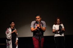 Raúl G. Meneses, Iván Mendoza y  Susana Heredia